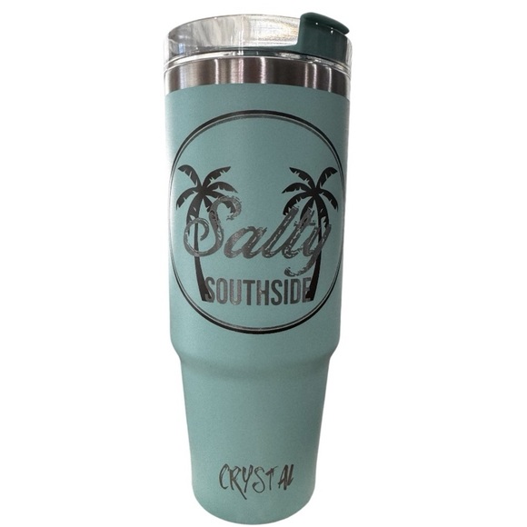 GRIPPY TUMBLER Insulated with Handle 30 oz  MINT - Picture 7 of 9